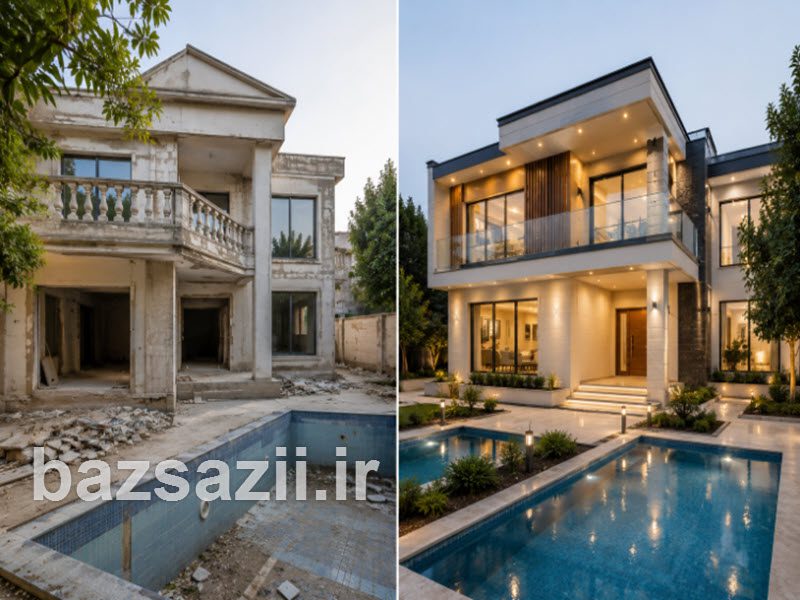 بازسازی ویلا