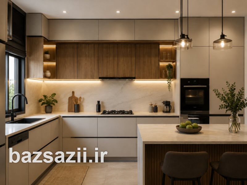 ساخت و طراحی انواع کابینت آشپزخانه